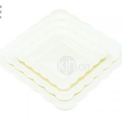 花邊正方餐盤(4、6PCS