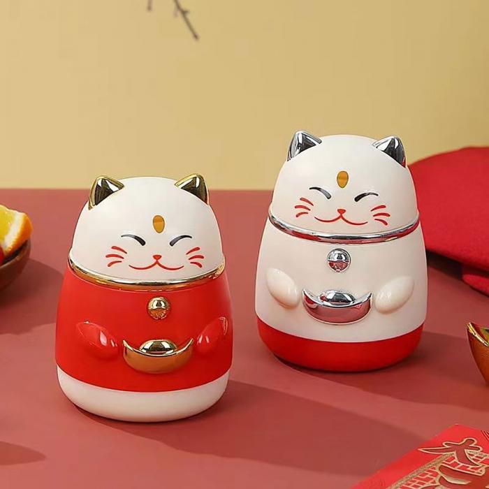 招財(cái)貓自動牙簽筒