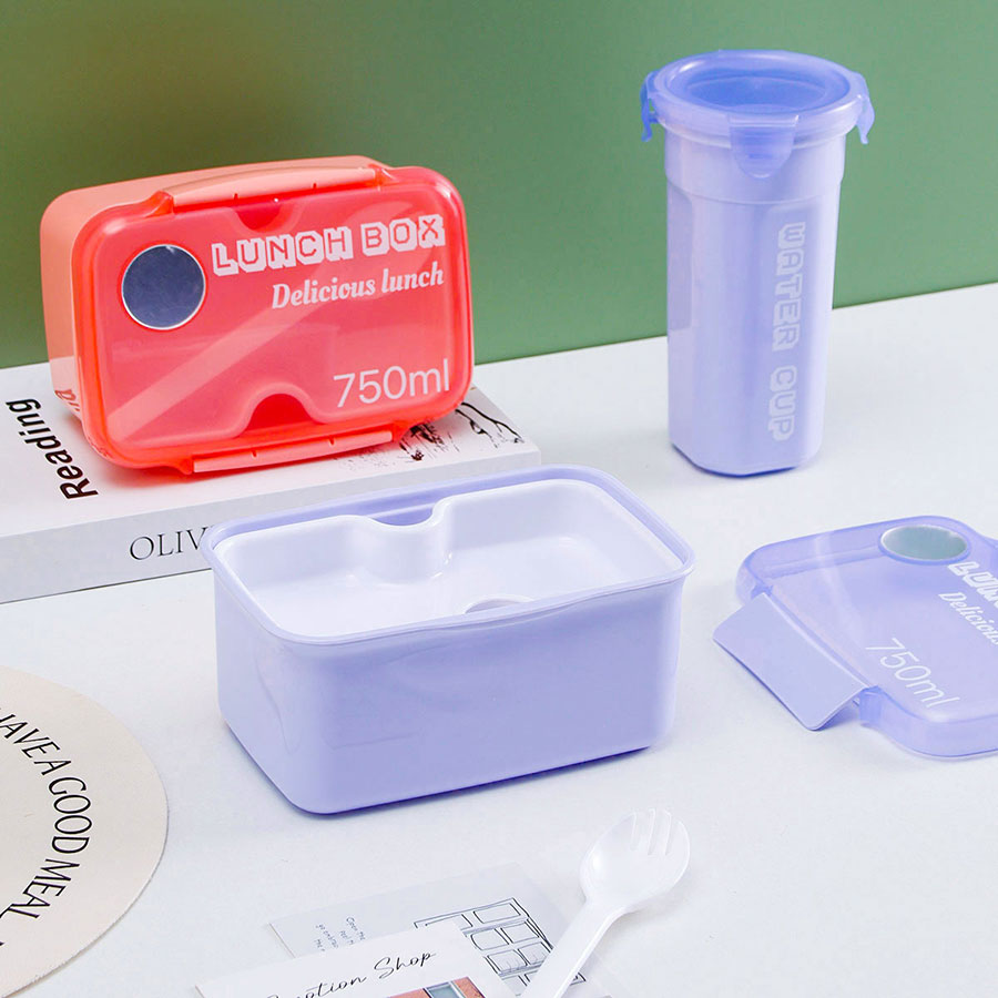 鏡面飯盒+500CC樂(lè)扣杯