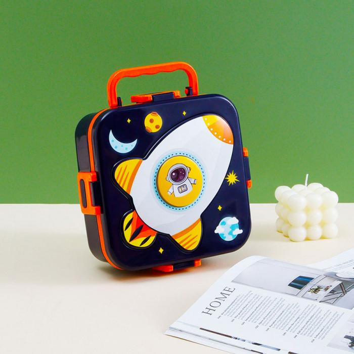 卡通手提飯盒【飛船】